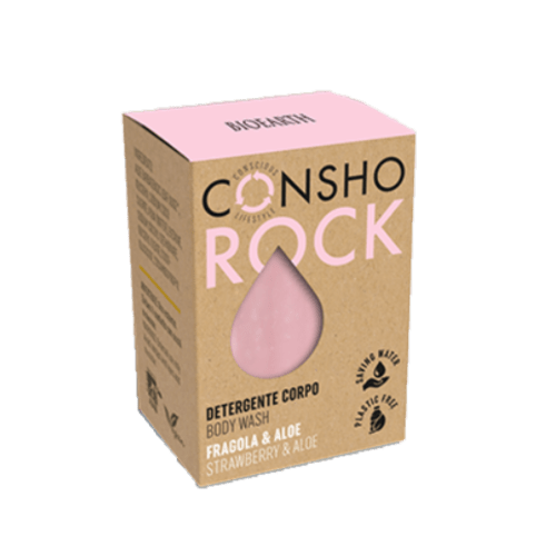 Detergente corpo solido fragola e aloe