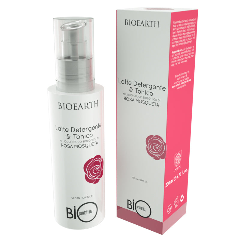 Bioearth latte tonico rosa MOSQUETA