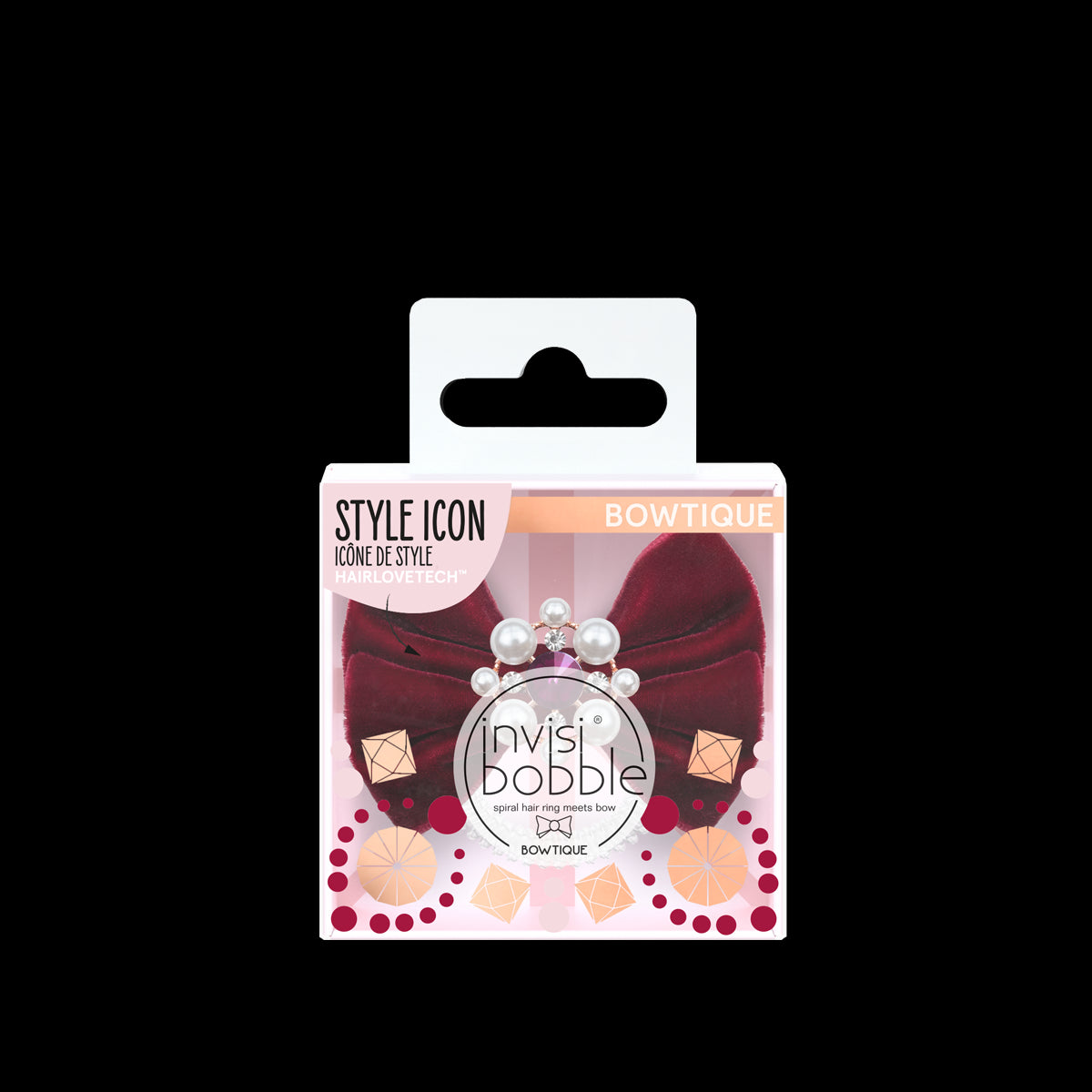 Bowtique Brutish Royal Take a Bow Elastico Fiocco Velluto Rosso