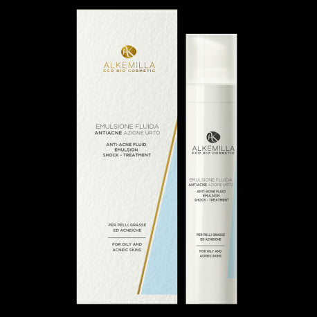 Emulsione fluida antiacne azione urto