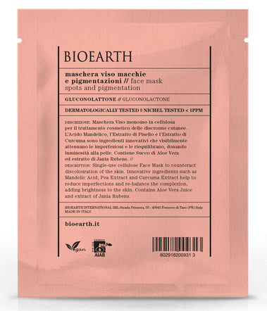 Maschera Viso Tessuto Macchie e Pigmentazioni