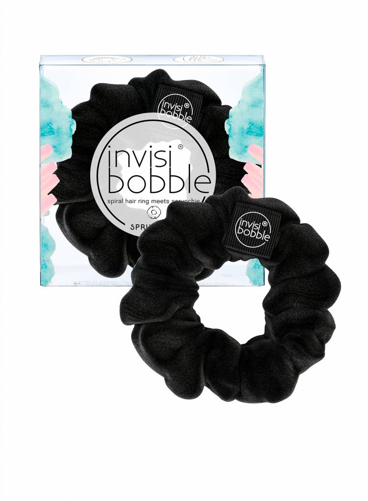 Invisibobble Elastic Sprunchie in Black Velvet