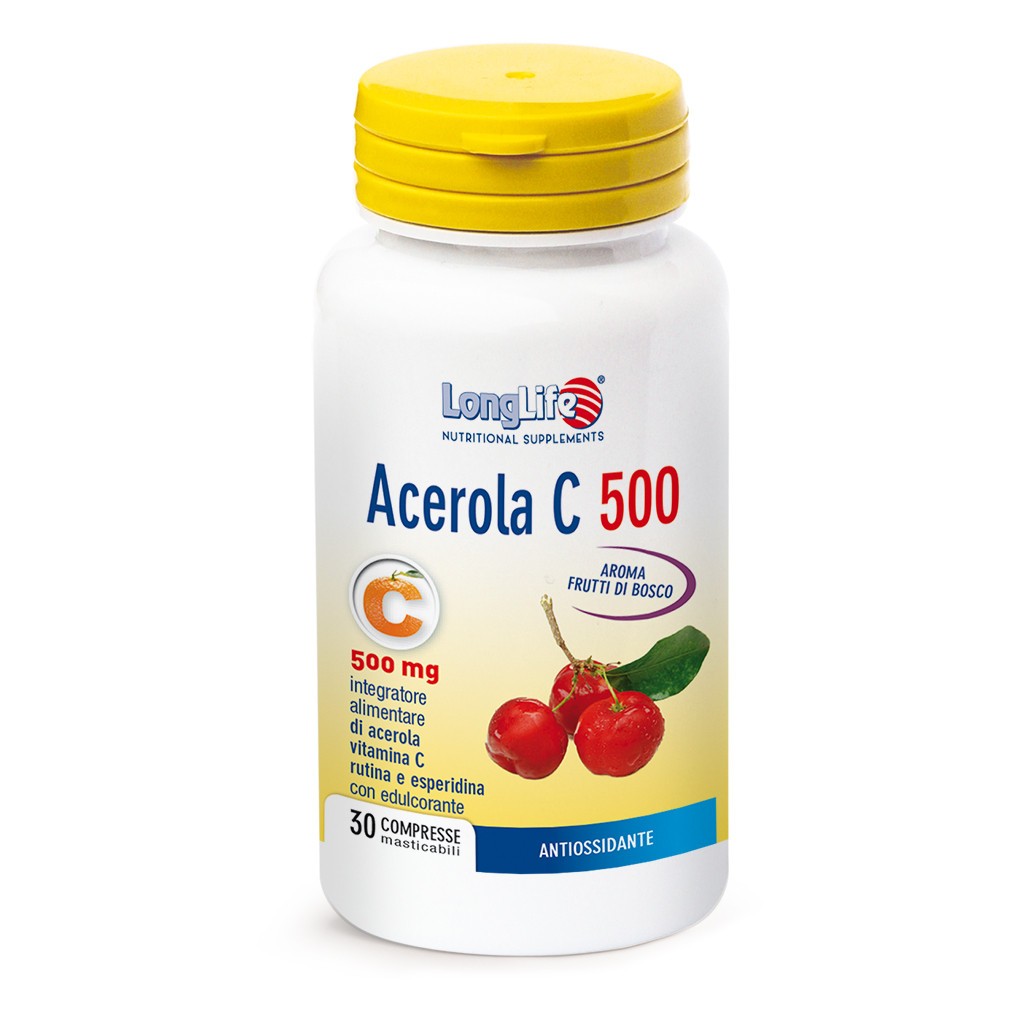 Acerola C 500 Vitamina C e Bioflavonoidi