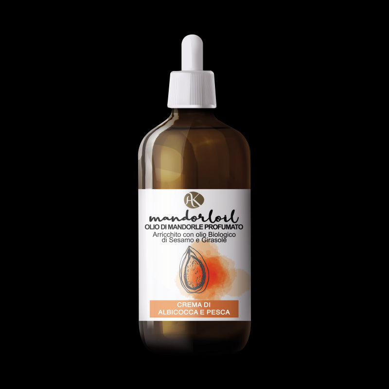 Alkemilla Scented Organic Almond Oil - Apricot and Peach Cream